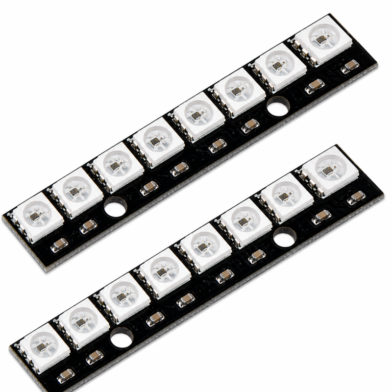 2 Pcs. WS2812 8 Bit RGB LED (Combo)